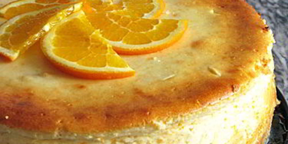 Рецепт апельсиновый чизкейк с соусом манго