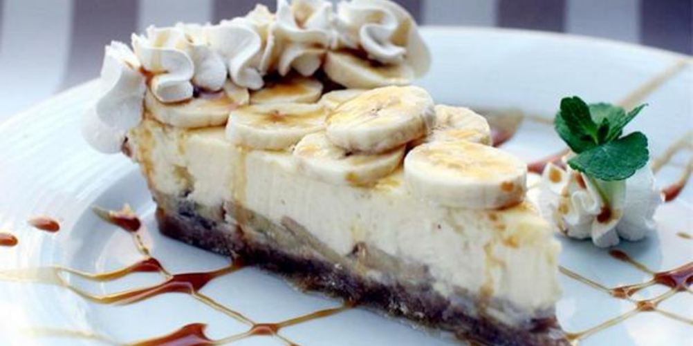 Рецепт банановый чизкейк с карамелью