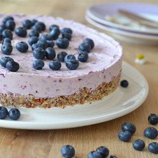 Черничный чизкейк без выпечки