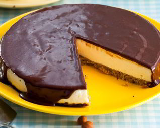 Чизкейк из черного хлеба