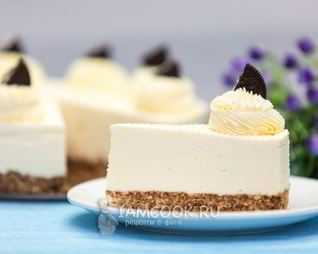 Чизкейк из творога без выпечки с желатином