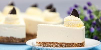 чизкейк из творога без выпечки с желатином