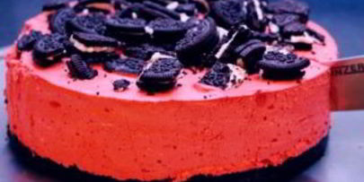 чизкейк красный бархат с орео