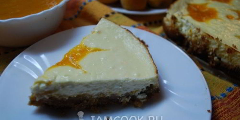 Рецепт чизкейк с абрикосами