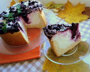Чизкейк с черникой