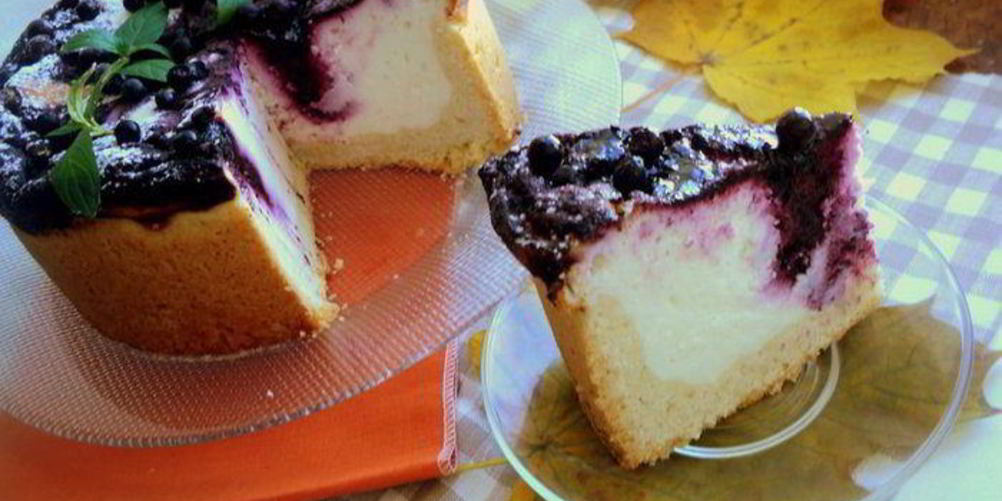 Рецепт чизкейк с черникой