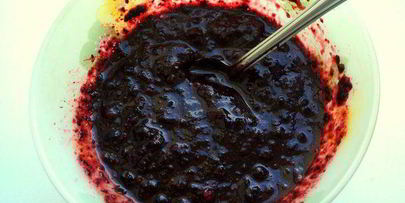 чизкейк с черникой