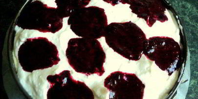 чизкейк с черникой