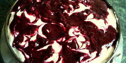 чизкейк с черникой