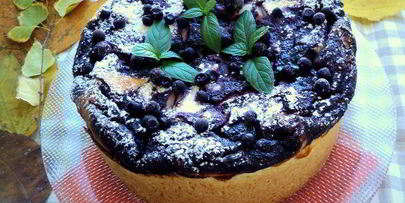 чизкейк с черникой