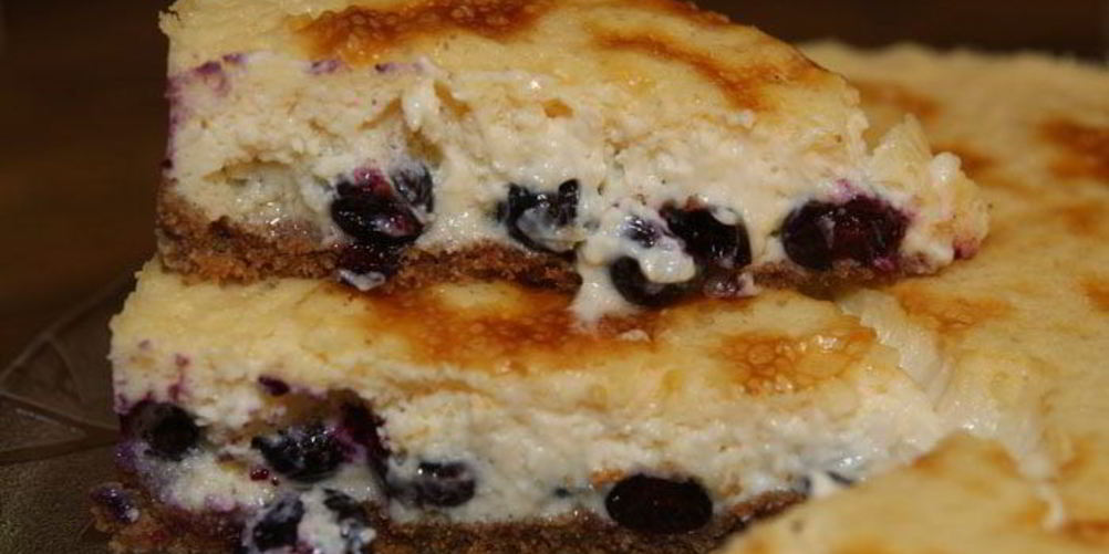 Рецепт чизкейк с голубикой