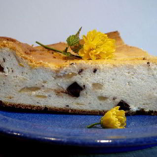 Чизкейк с грушей и шоколадом