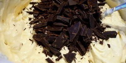 чизкейк с грушей и шоколадом