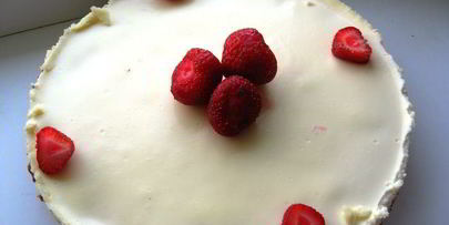 чизкейк с клубникой