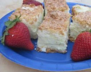 Чизкейк с кокосовой пеной