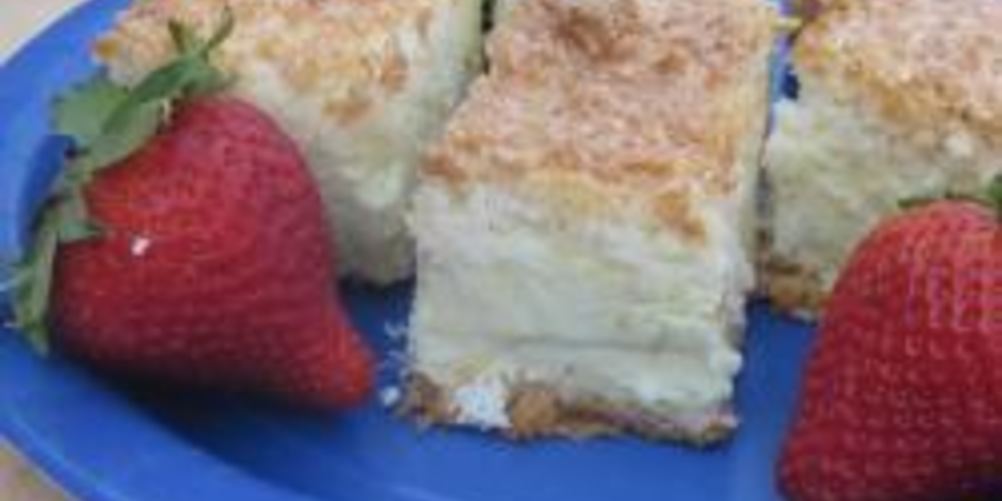 Рецепт чизкейк с кокосовой пеной