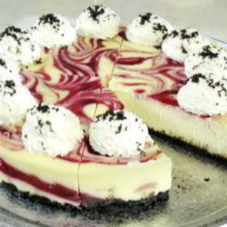 Чизкейк с малиной и белым шоколадом