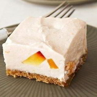 Чизкейк с персиком без выпечки