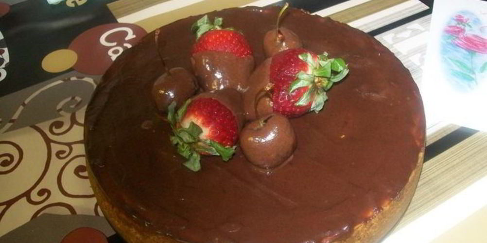 Рецепт чизкейк с шоколадным топпингом