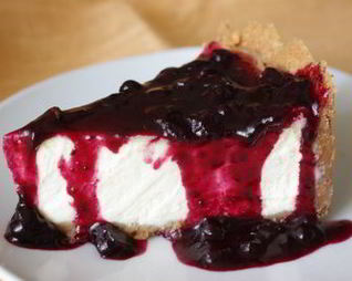 Чизкейк с топпингом из голубики