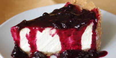 чизкейк с топпингом из голубики