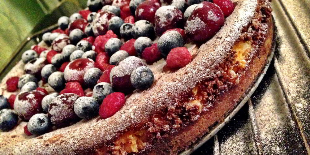 Рецепт чизкейк с ягодами