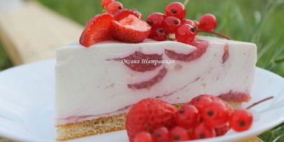 чизкейк с ягодным миксом