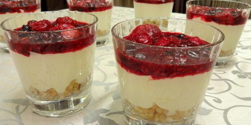 Рецепт чизкейк в стаканчиках