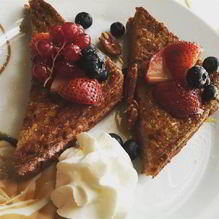 Рецепт Гренки Малиновый Чизкейк