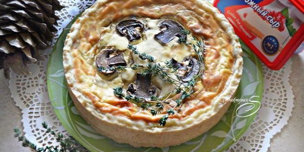 Рецепт грибной закусочный чизкейк