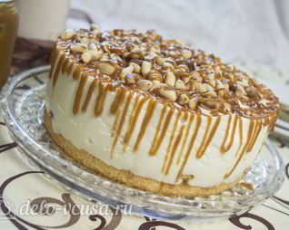 Карамельный чизкейк без выпечки