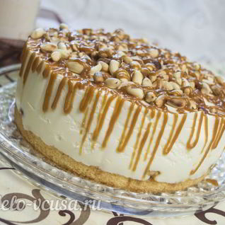 Карамельный чизкейк без выпечки