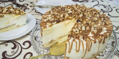 карамельный чизкейк без выпечки