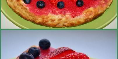 клубничный чизкейк в мультиварке