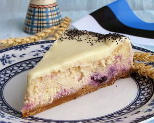 Лимонный чизкейк с черникой