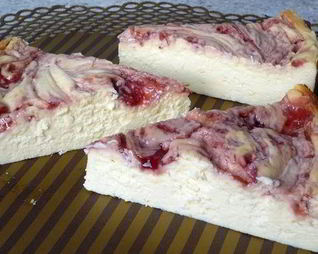 Мраморный чизкейк без основы