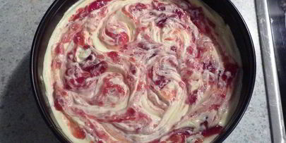 мраморный чизкейк без основы