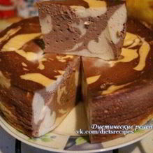 Рецепт Мраморный чизкейк Зебра