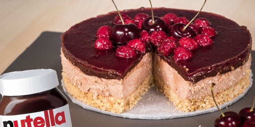 Рецепт праздничный чизкейк с нутеллой