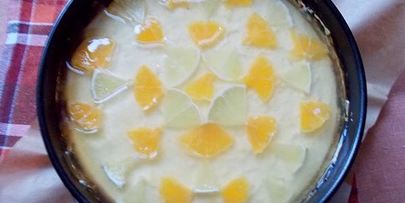 псевдочизкейк с лаймом и мандаринами