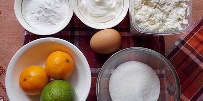 псевдочизкейк с лаймом и мандаринами