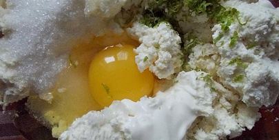 псевдочизкейк с лаймом и мандаринами