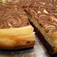 Рецепт Шоколадный чизкейк мраморный