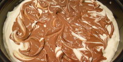 шоколадный чизкейк мраморный