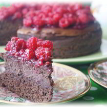 Рецепт Шоколадный чизкейк с малиной