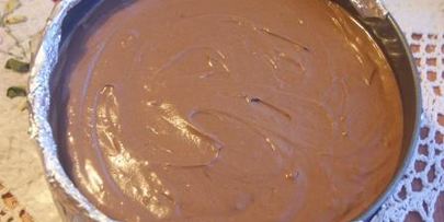 шоколадный чизкейк с малиной