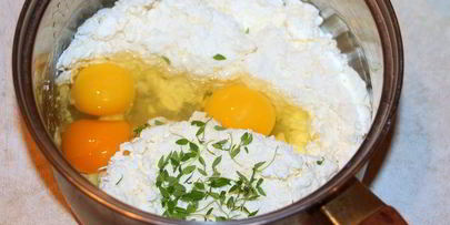 сырный чизкейк с крабовыми палочками