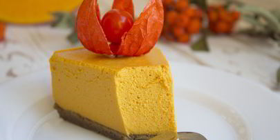 тыквенно-карамельный чизкейк