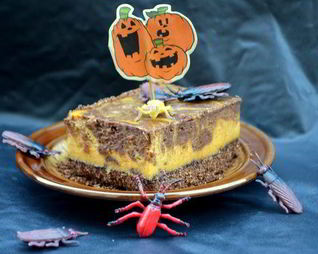 Тыквенно-шоколадный чизкейк