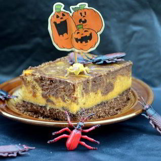 Тыквенно-шоколадный чизкейк
